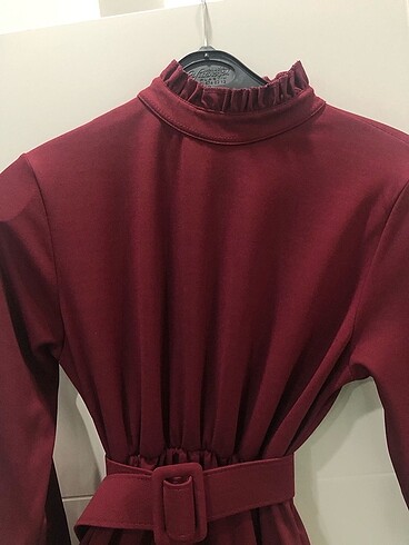 l Beden bordo Renk bordo elbise