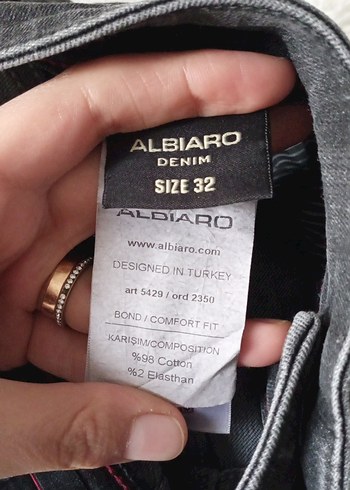 Gri Erkek Denim Pantolon Fermuarlı - Görsel 5