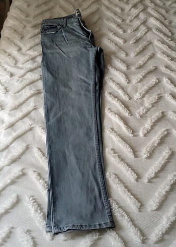 Gri Normal Boy Erkek Denim Pantolon - Görsel 4