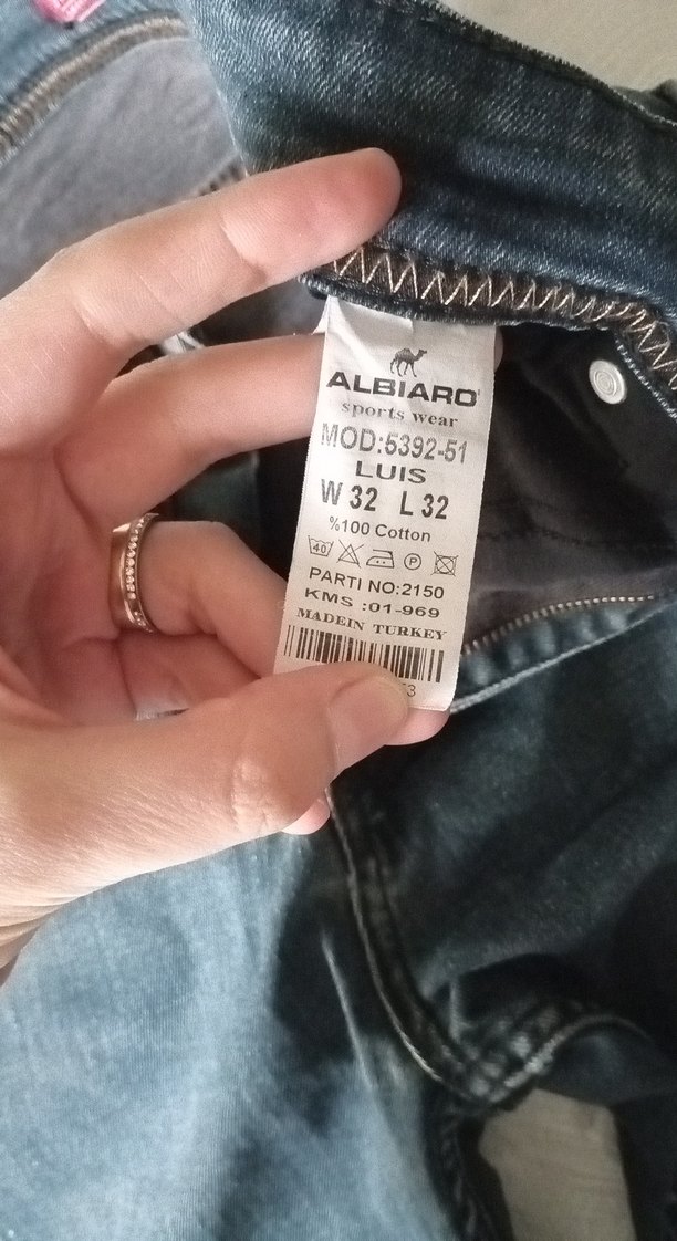 Gri Erkek Denim Normal Boy Pantolon - Görsel 4