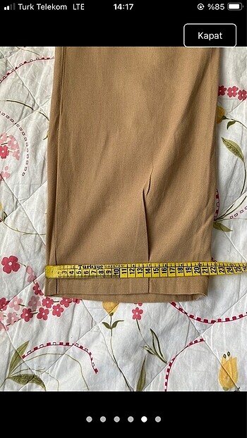 38 Beden camel Renk Kadın Pantolon