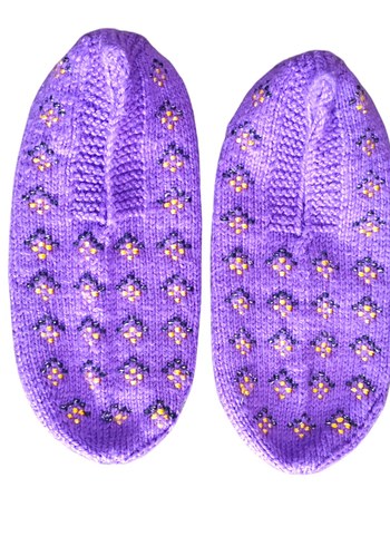 Nakışlı Mor Patik Çetik - Görsel 2