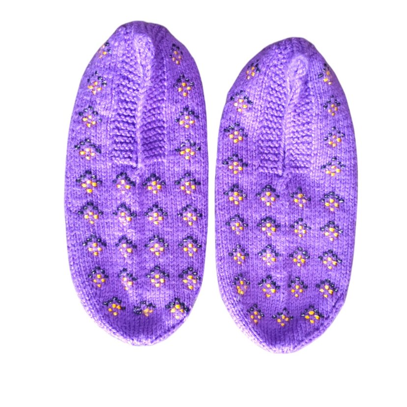 Nakışlı Mor Patik Çetik - Görsel 2