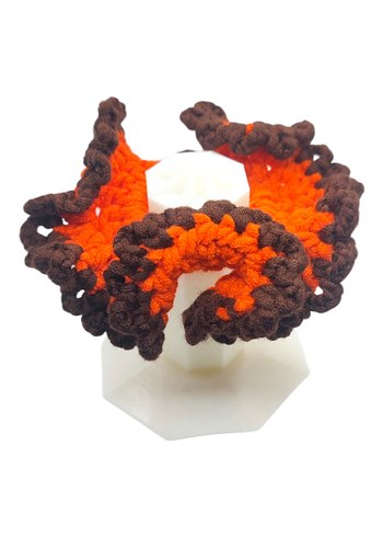 Renkli Örgü Saç Tokası - Görsel 2