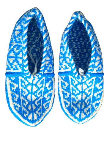 Geleneksel Çeyizlik El Örgüsü Patik - Görsel 2