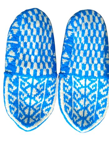 Geleneksel Çeyizlik El Örgüsü Patik - Görsel 3