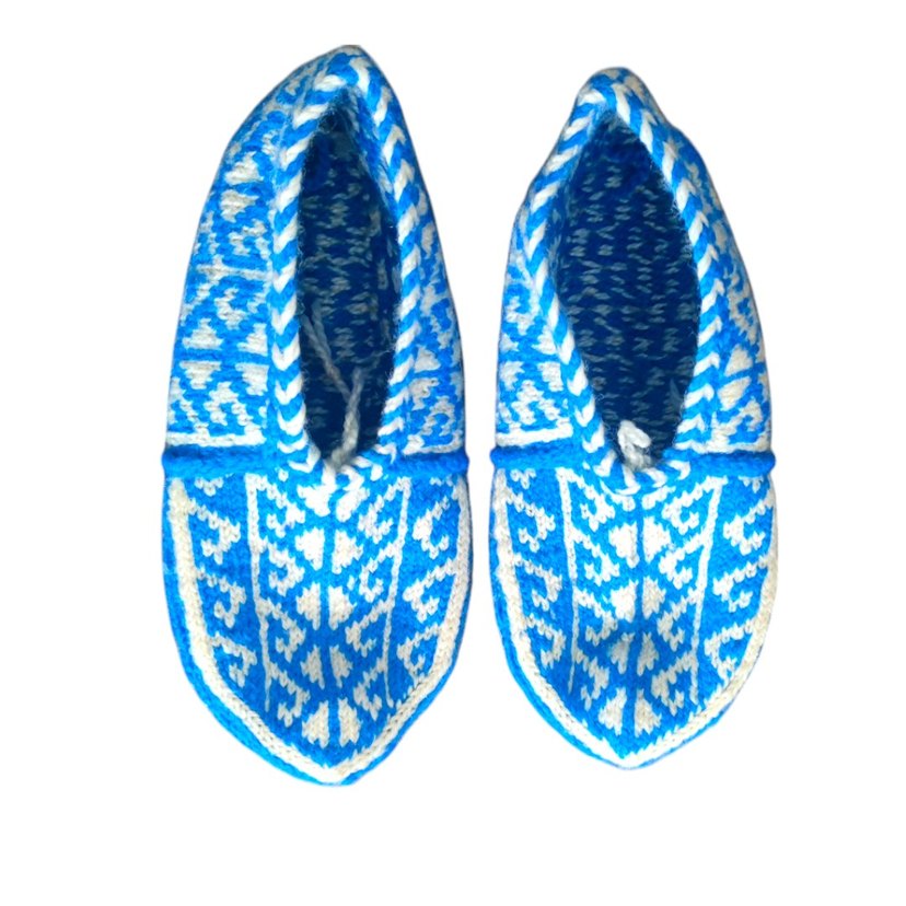 Geleneksel Çeyizlik El Örgüsü Patik - Görsel 2