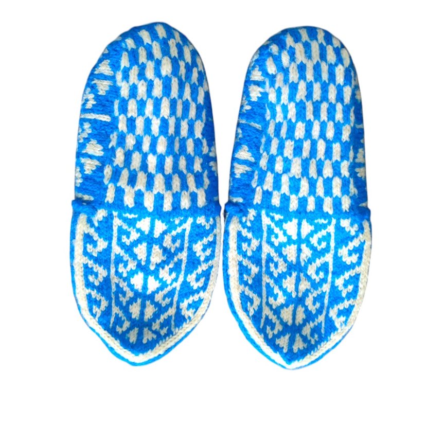 Geleneksel Çeyizlik El Örgüsü Patik - Görsel 3