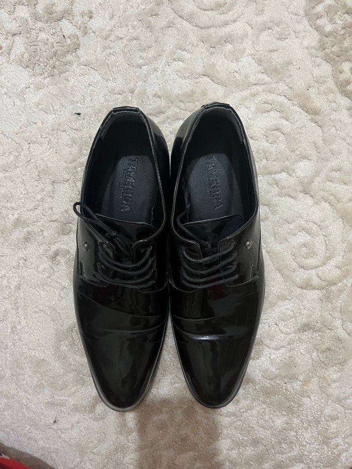 Siyah Parlak Klasik Erkek Ayakkabı - Görsel 5