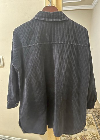 Piliseli Siyah Hamile Kaban - Görsel 3