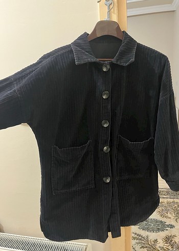 Piliseli Siyah Hamile Kaban - Görsel 6