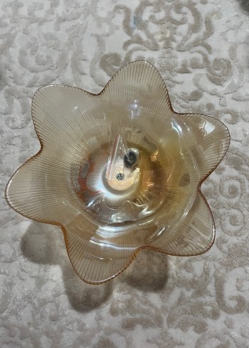 Bej Renkli Şık Cam Vazo - Görsel 3