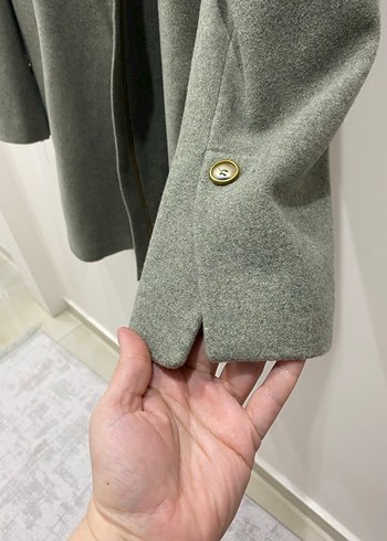 Yargıcı Yün Yeşil Palto - Görsel 3