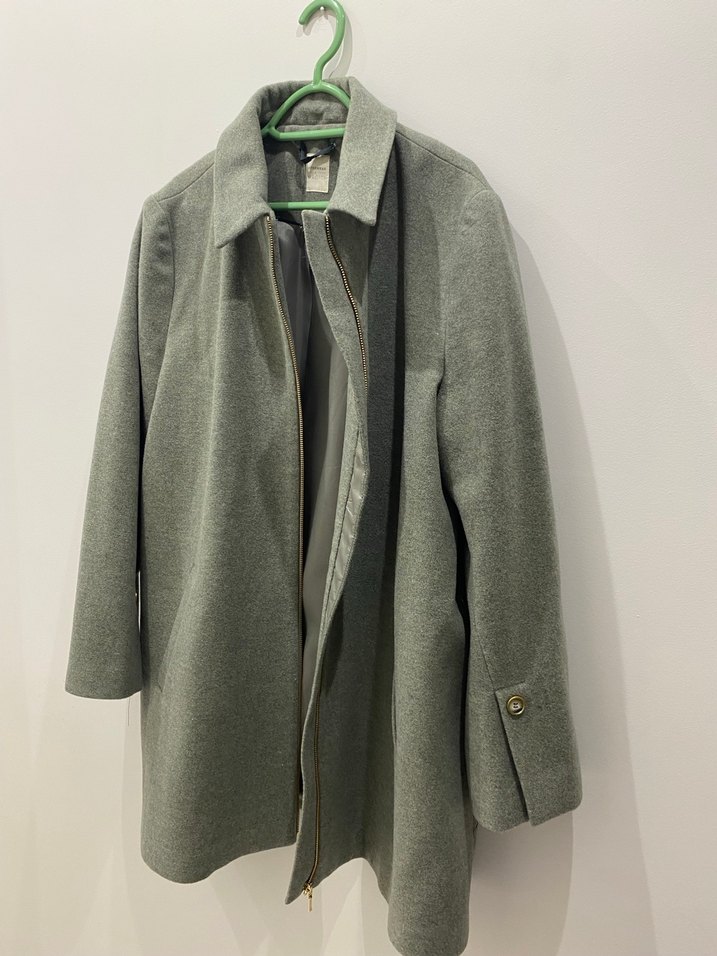 Yargıcı Yün Yeşil Palto - Görsel 2