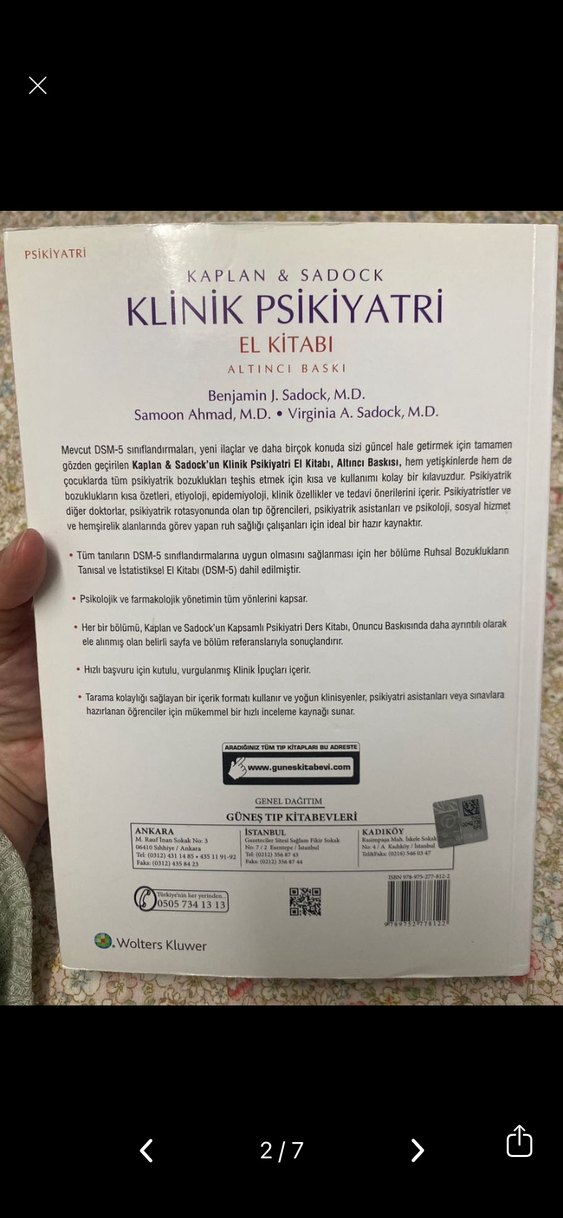 Kaplan & Sadock Klinik Psikiyatri El Kitabı - Görsel 2