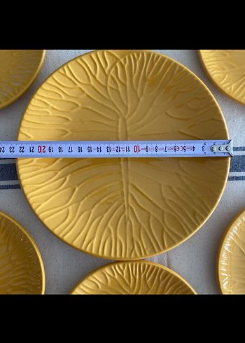 6lı Vintage Seramik Tatlı Tabak Seti - Görsel 4