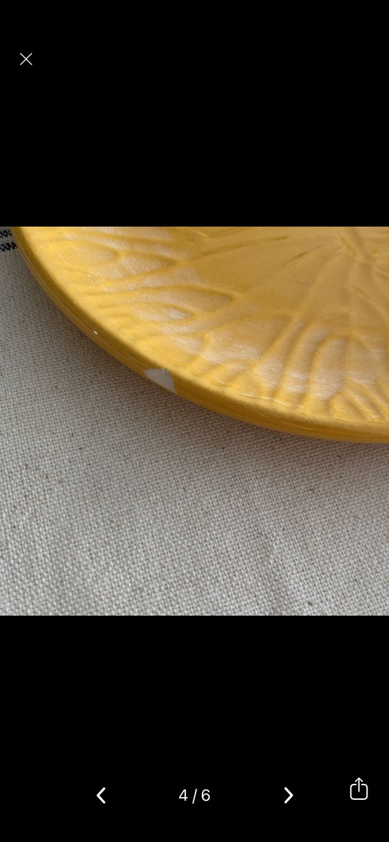 6lı Vintage Seramik Tatlı Tabak Seti - Görsel 5