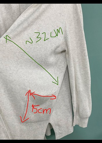 46 beden M&S Gri Midi Kadın Hırka - Görsel 3