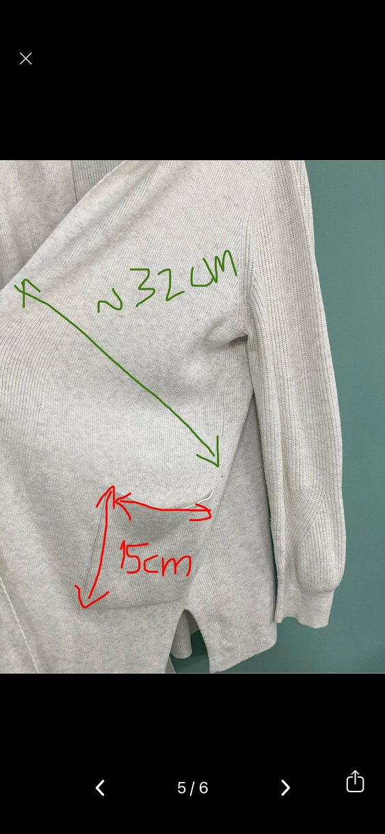 46 beden M&S Gri Midi Kadın Hırka - Görsel 3