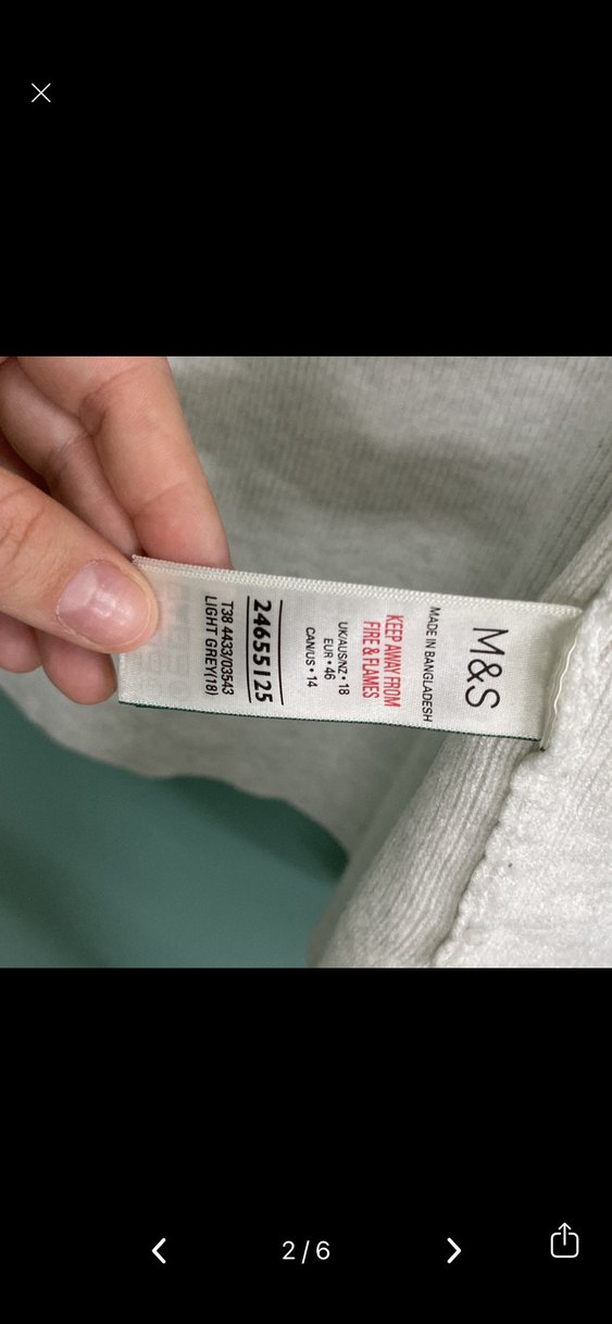 46 beden M&S Gri Midi Kadın Hırka - Görsel 5