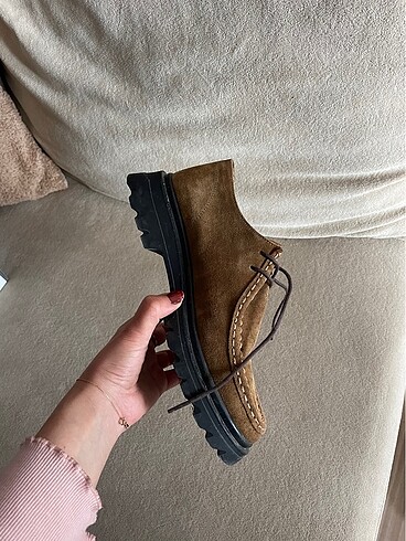 36 Beden camel Renk Kadın loafer