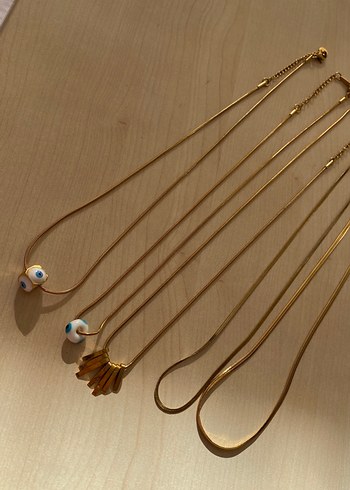 Altın Renk ÇELİK Kolye TOPLU FİYAT - Görsel 3