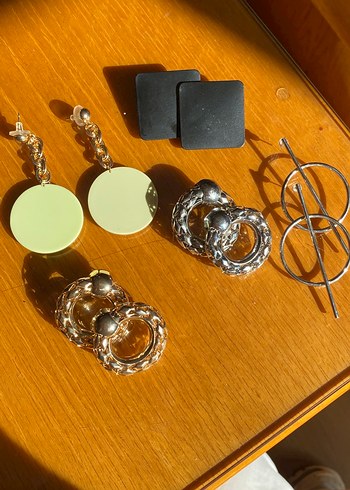 5li set olarak küpe kullanılmamış