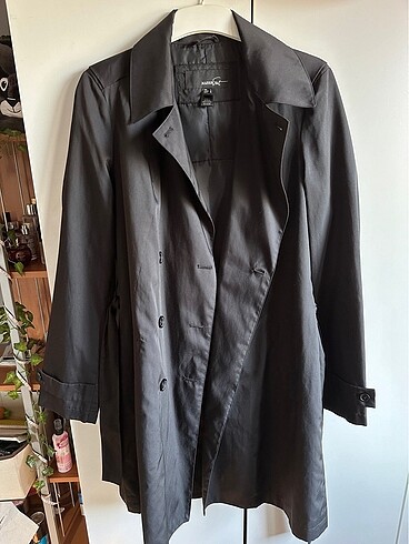Mango Mango Suit Siyah Trençkot