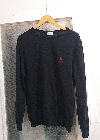 l/xl Beden Siyah Erkek Uzun Kollu Sweatshirt