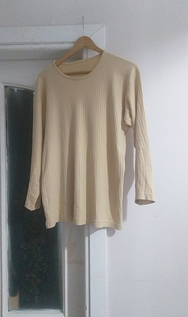 Kadın Bej Uzun Kollu Basic Triko - Görsel 2