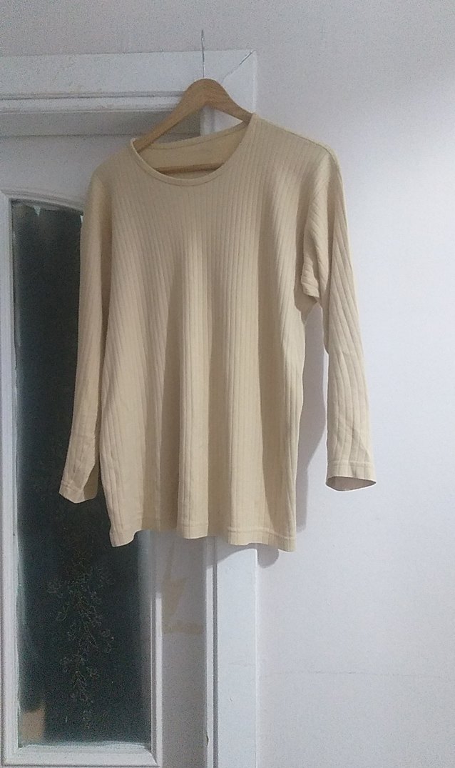 Kadın Bej Uzun Kollu Basic Triko - Görsel 3