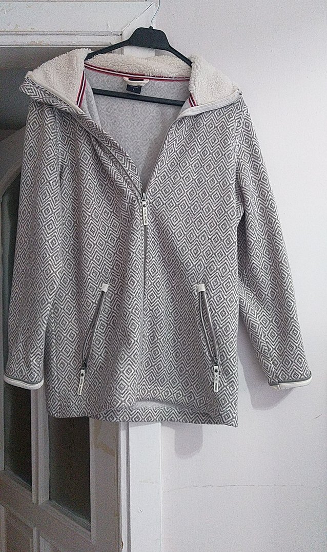 Gri Fermuarlı Midi Kadın Ceket - Görsel 4