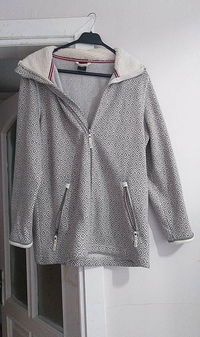 Gri Fermuarlı Midi Kadın Ceket - Görsel 2