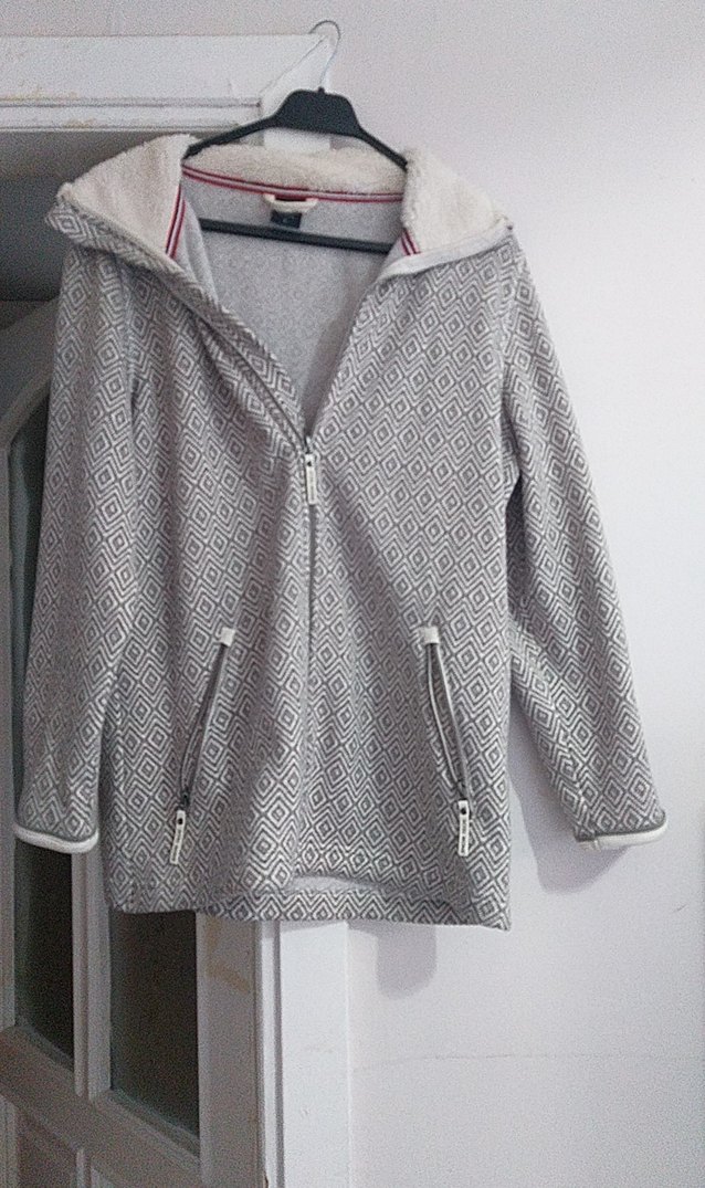 Gri Fermuarlı Midi Kadın Ceket - Görsel 3