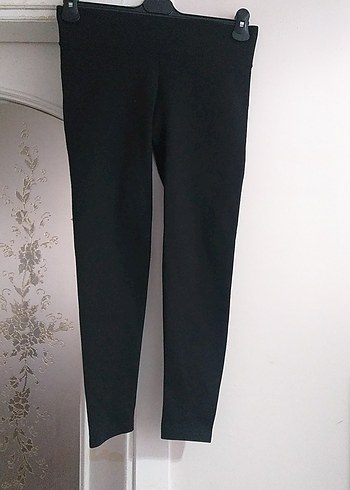 Siyah Midi Kadın Tayt - Görsel 3