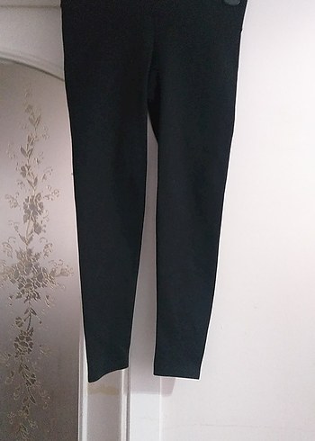 Siyah Midi Kadın Tayt - Görsel 4