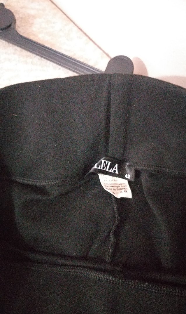 Siyah Midi Kadın Tayt - Görsel 5