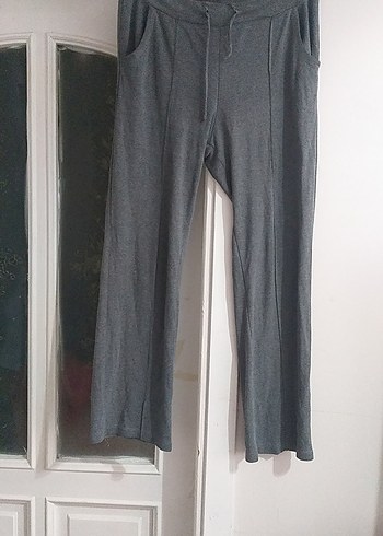 Gri Kadın Midi Boy Rahat Kesim Eşofman - Görsel 4