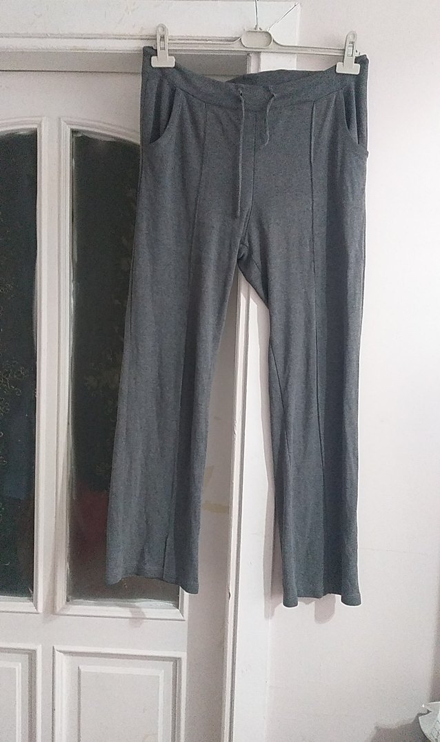 Gri Kadın Midi Boy Rahat Kesim Eşofman - Görsel 3