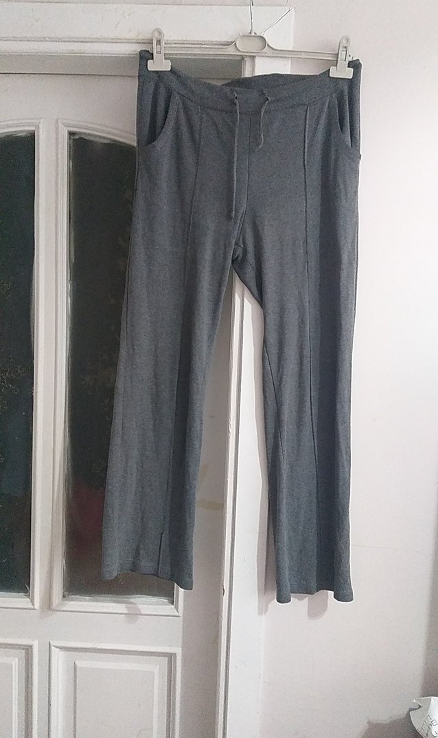 Gri Kadın Midi Boy Rahat Kesim Eşofman - Görsel 2