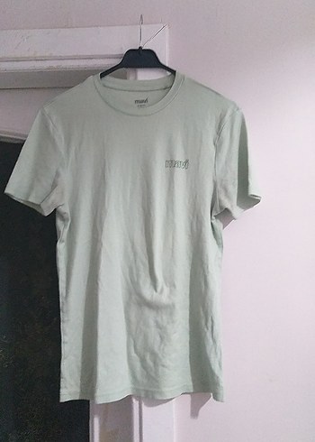 Erkek Yeşil Keten Tişört - Görsel 3