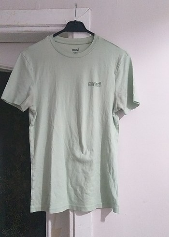 Erkek Yeşil Keten Tişört - Görsel 4