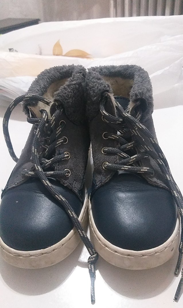 Gri Yılan Desenli Kürklü Erkek Çocuk Botu - Görsel 3