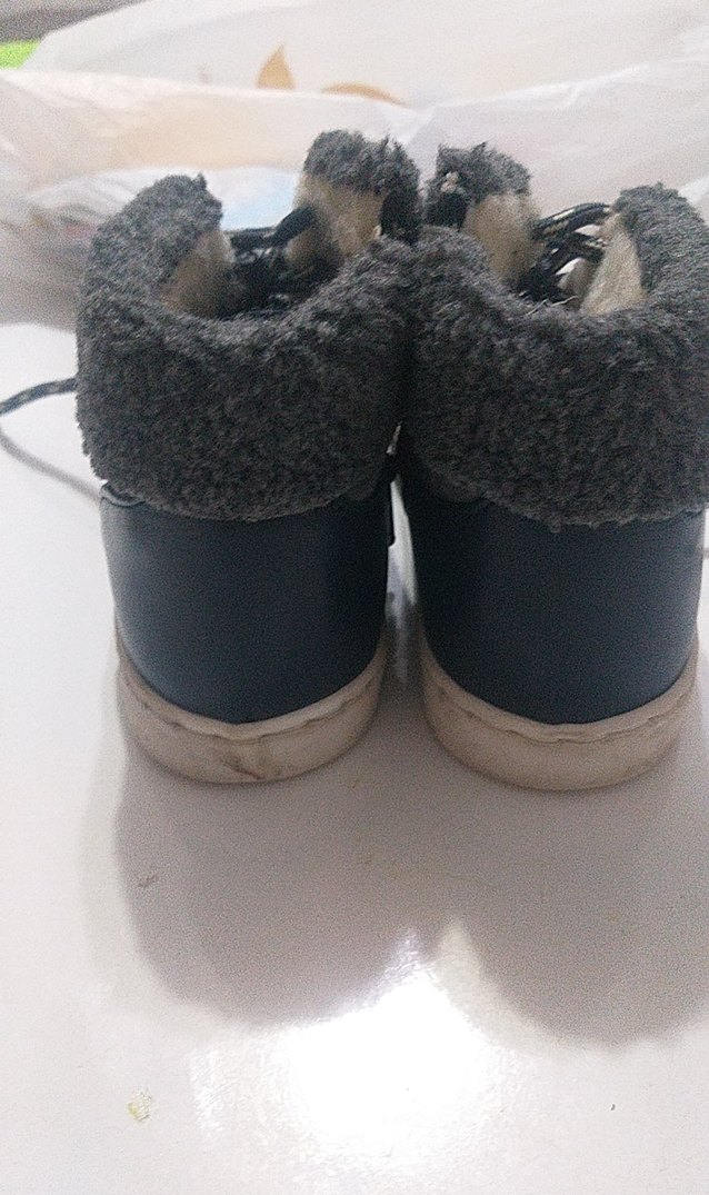 Gri Yılan Desenli Kürklü Erkek Çocuk Botu - Görsel 4