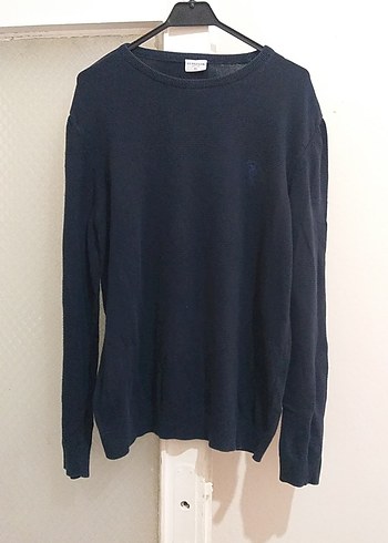 Erkek Lacivert Örgü Bisiklet Yaka Kazak - Görsel 4