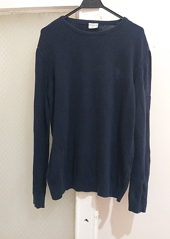 Erkek Lacivert Örgü Bisiklet Yaka Kazak - Görsel 3