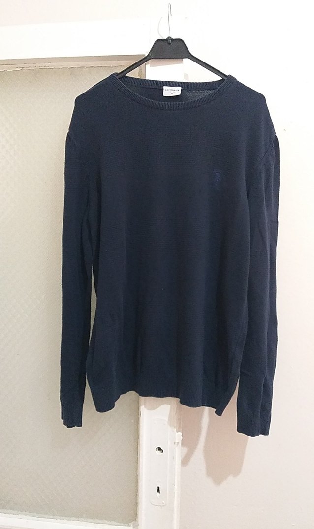 Erkek Lacivert Örgü Bisiklet Yaka Kazak - Görsel 3