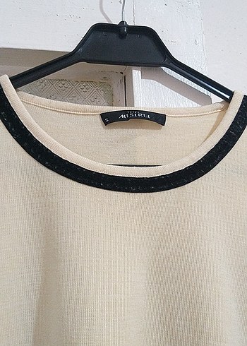 Beyaz Pastel Oversize Kadın Tişört - Görsel 5