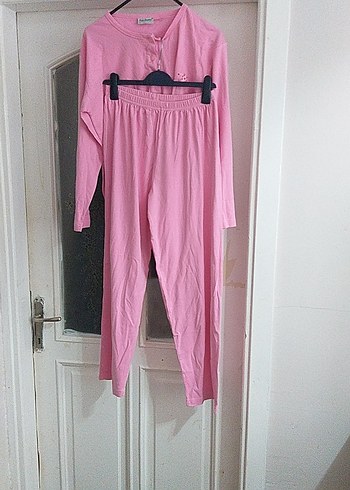 Pembe Midi Kadın Pijama Takımı