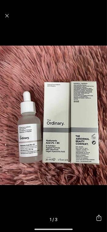 THE ORDİNARY HAYALURONİC ACİD %2 +B5 SERUM